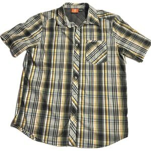Merrell Plaid Button‎ Down Shirt Men's XL Select Wick Outdoors Athletic Hiking